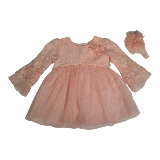 Miniborn dress with matching headband